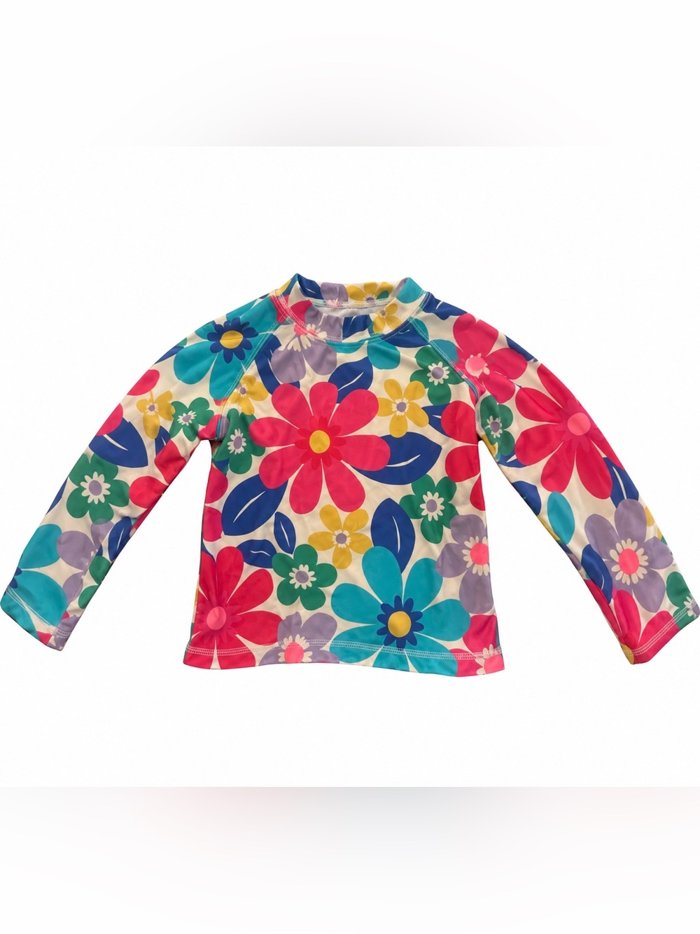 Boden Kids Long Sleeve Rashguard - Pink, Blue, Yellow, Green